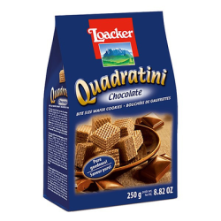 LOACKER QUADRATINI KAKAO 250G LOACKER QUADRATINI KAKAO 250G