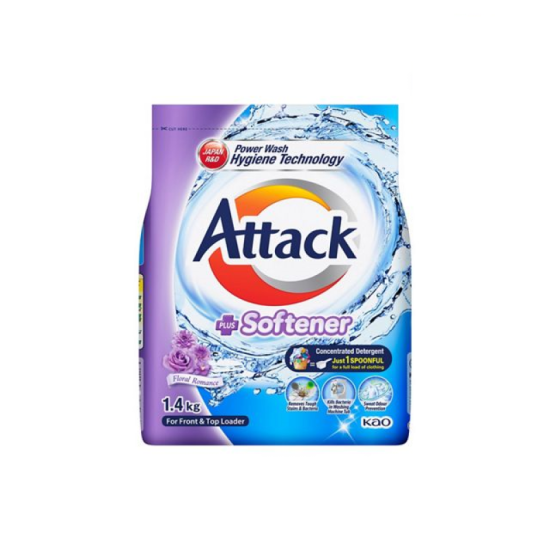 KAO ATTACK DETERGENT POWDER ROMANCE 1.4KG