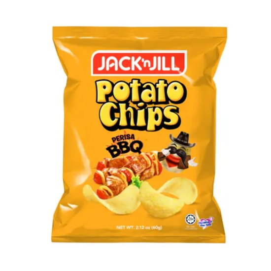 JACK N JILL POTATO CHIPS - BBQ 60GM