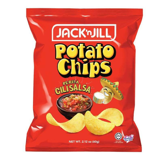 JACK N JILL POTATO CHIPS - SALSA 60GM