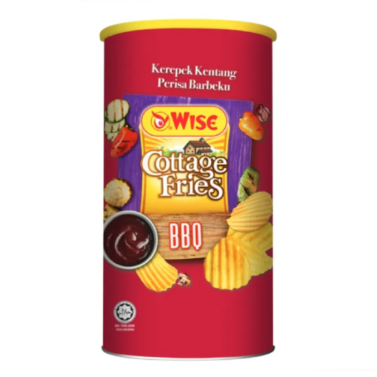 WISE COTTAGE FRIES POTATO CHIPS BBQ 90GM