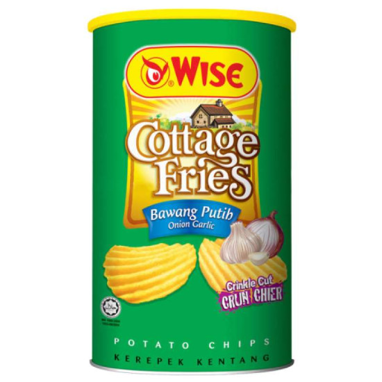 WISE POTATO CHIPS ONION GARLIC 90GM