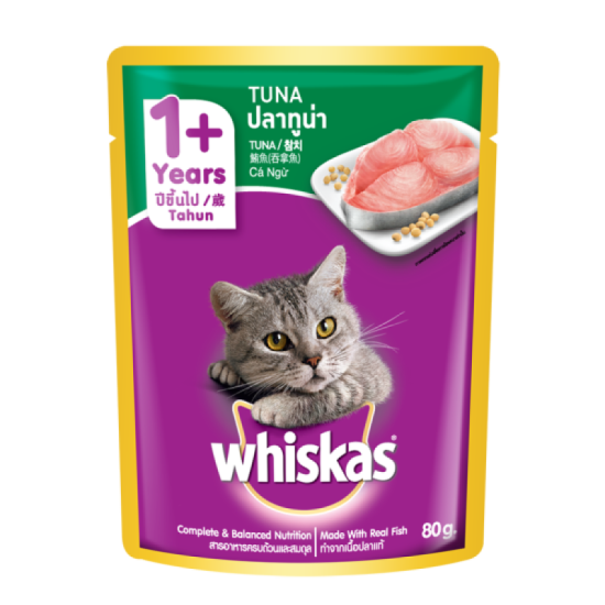 WHISKAS (POUCH) TUNA 80G