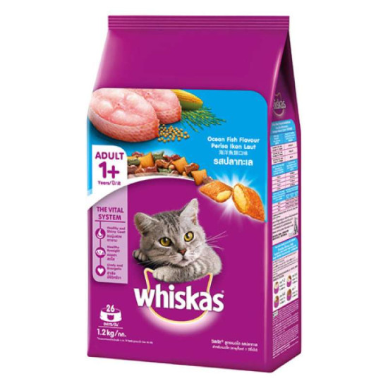 WHISKAS DRY - OCEAN FISH 1.2KG