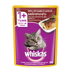 WHISKAS (POUCH) GRILLED SABA FISH 80G WHISKAS (POUCH) GRILLED SABA FISH 80G