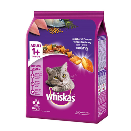 WHISKAS DRY - FRESH MACKEREL 480G