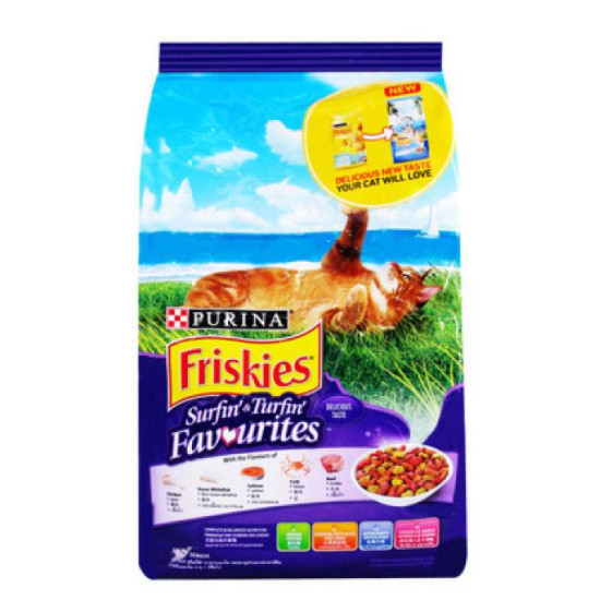 FRISKIES ADULT SURFIN TURFIN 400GM