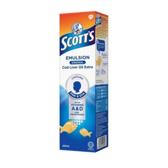 SCOTT'S EMULSION REGULAR 200ML SCOTT'S EMULSION REGULAR 200ML
