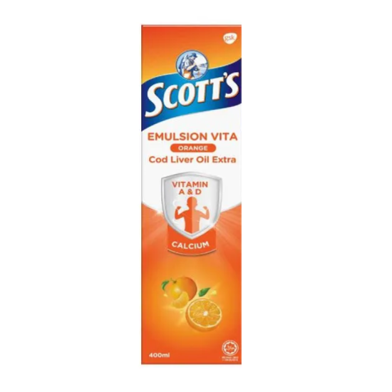 SCOTT'S EMULSION ORANGE 400ML SCOTT'S EMULSION ORANGE 400ML