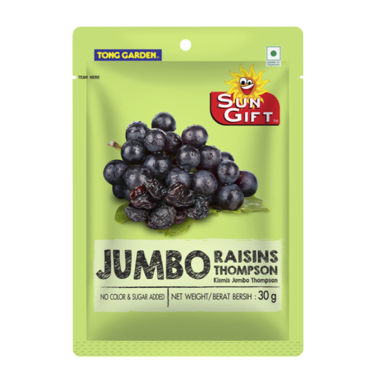 TONG GARDEN JUMBO RAISINS THOMPSON 30GM