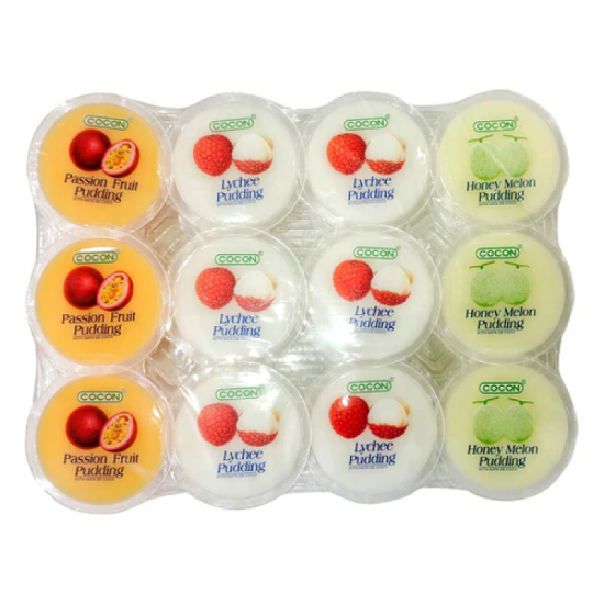 COCON LYCHEE/ASSORTED PUDDING 80GM*12