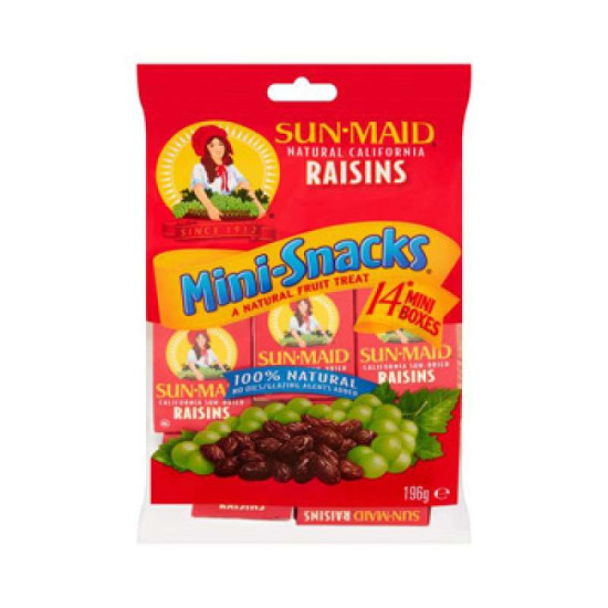 SUNMAID RAISINS BAG 14GM*14