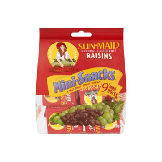SUNMAID RAISINS MINI-SNACKS 14GM*9