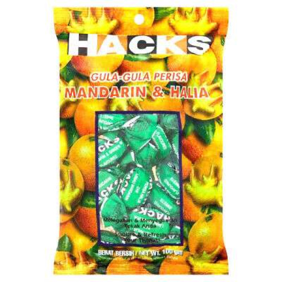 HACKS-MANDARIN & GINGER 100GM