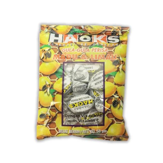 HACKS-HONEY & LEMON 50GM