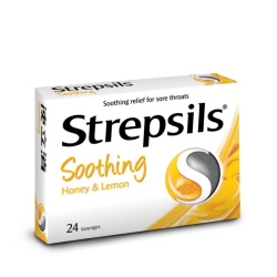 STREPSILS HONEY LEMON SOOTHING 24'S STREPSILS HONEY LEMON SOOTHING 24'S