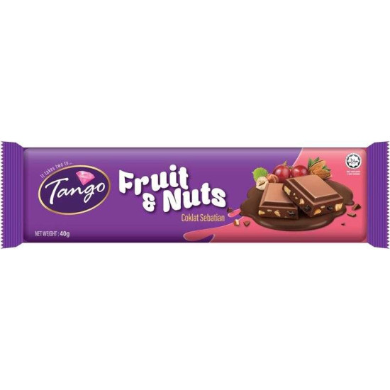 TANGO BAR FRUIT & NUT 40GM