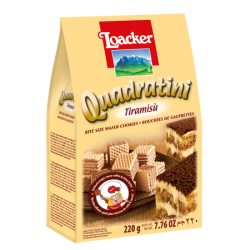 LOACKER QUADRATINI TIRAMISU 220GM LOACKER QUADRATINI TIRAMISU 220GM