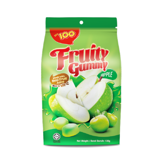 LOT 100 GUMMY APPLE 130GM