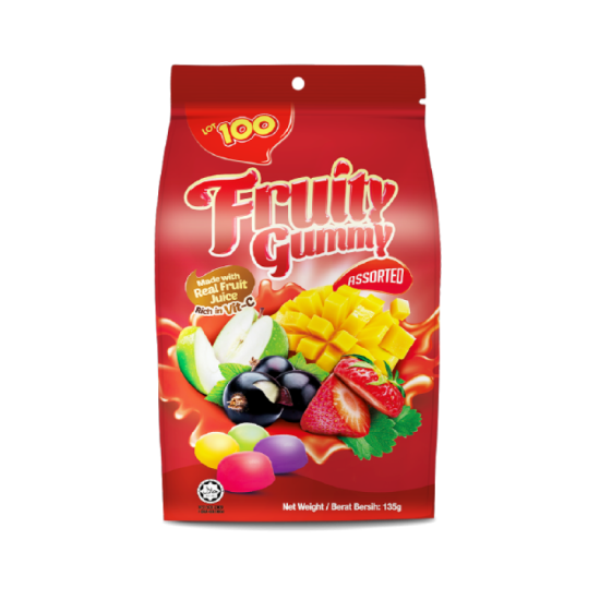 LOT 100 GUMMY ASSORTED 130GM