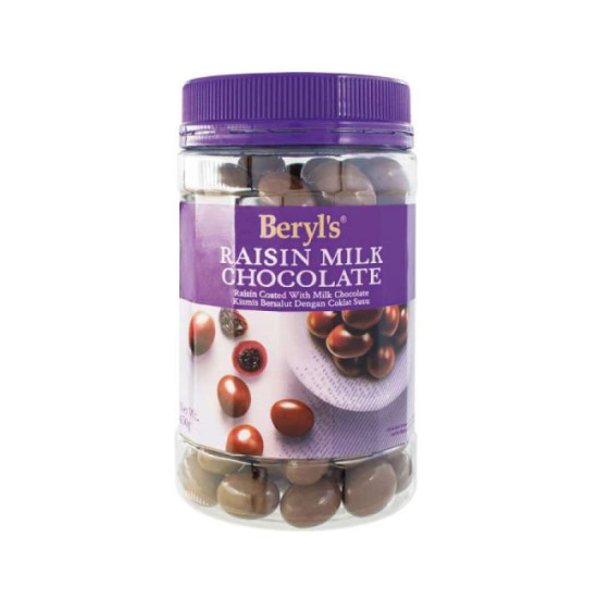 BERYL'S RAISIN MILK CHOCOLATE 400GM