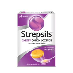 STREPSILS CHESTY COUGH LOZENGE 24'S STREPSILS CHESTY COUGH LOZENGE 24'S