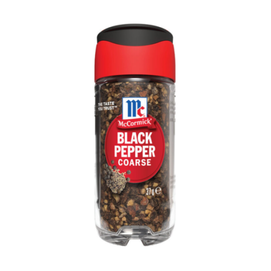 MCCORMICK BLACK PEPPER COARSE 37G