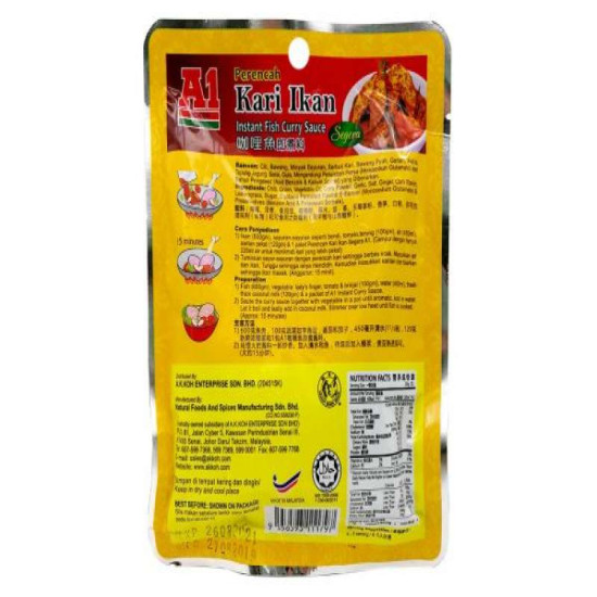 A1 INSTANT FISH CURRY SAUCE 200G