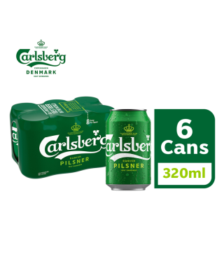 CARLSBERG PILSNER BEER CAN 320ML*6
