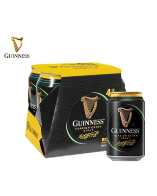 GUINNESS STOUT BEER CAN 320ML*4