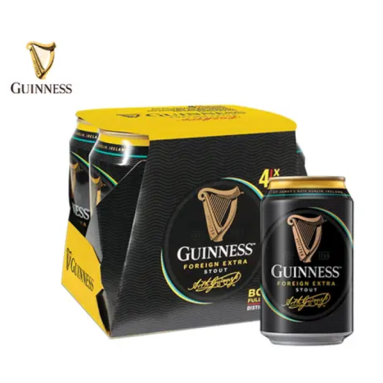 GUINNESS STOUT BEER CAN 320ML*4