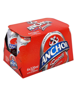 ANCHOR BEER CAN 320ML*6