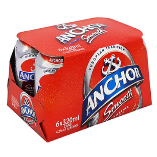 ANCHOR BEER CAN 320ML*6