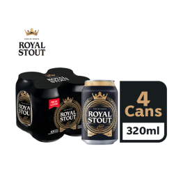DANISH ROYAL STOUT CAN 320ML*4 DANISH ROYAL STOUT CAN 320ML*4