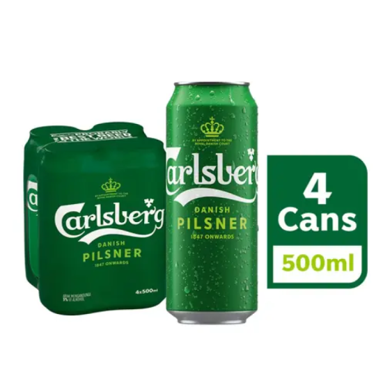 CARLSBERG BEER CAN 500ML*4