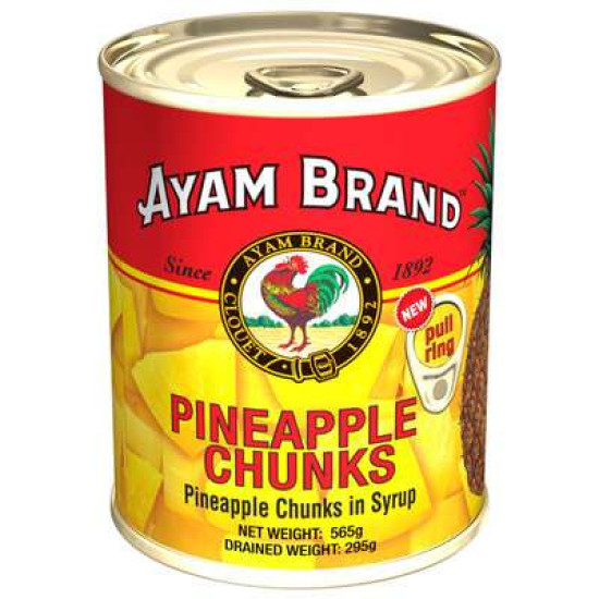 AYAM BRAND PINEAPPLE CHUNKS IN SYRUP 565GM