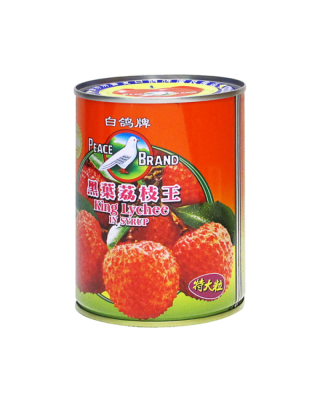 PEACE BRAND KING LYCHEE IN SYRUP 565GM