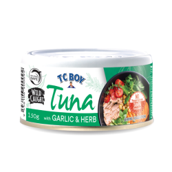 TC BOY TUNA WITH GARLIC & HERB 150GM TC BOY TUNA WITH GARLIC & HERB 150GM