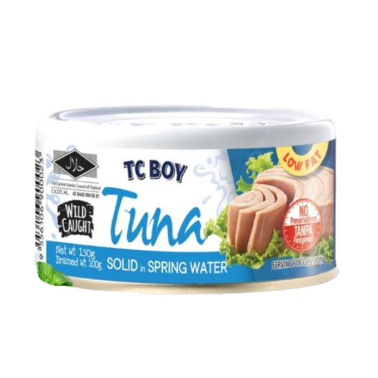 TC BOY TUNA IN SPRING WATER 150GM