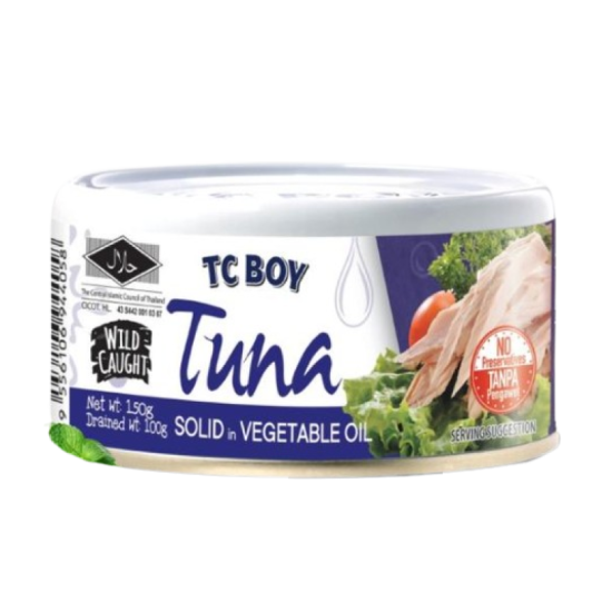 TC BOY TUNA IN VEGETABLE OIL 150GM