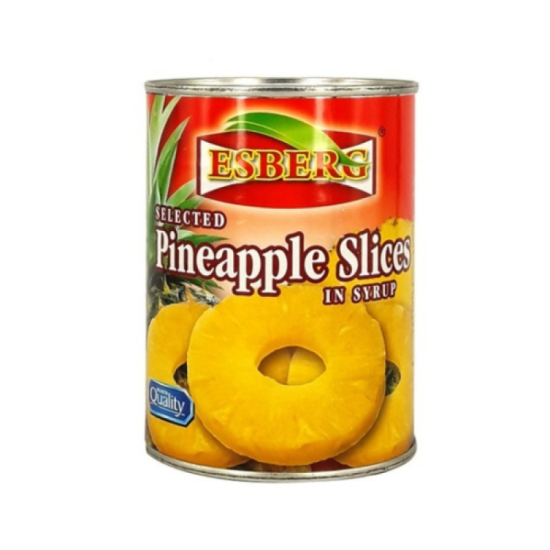 ESBERG PINEAPPLE SLICES IN SYRUP 565GM