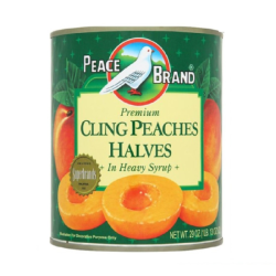 PEACE BRAND PEACHES HALVES 822GM PEACE BRAND PEACHES HALVES 822GM