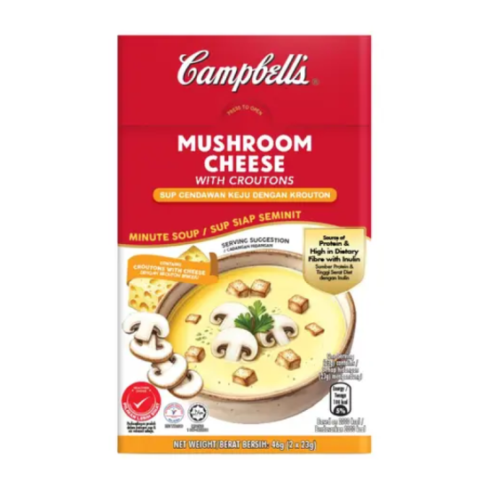 CAMPBELL'S INSTANT SOUP MUSHROOM CHEESE 23G