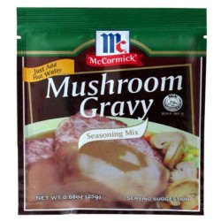 MCCORMICK GRAVIES MUSHROOM 25G MCCORMICK GRAVIES MUSHROOM 25G