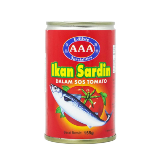 EDIBLE AAA SARDINES IN TOMATO SAUCE 155GM