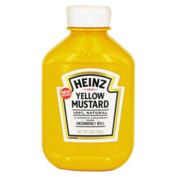 HEINZ YELLOW MUSTARD 9OZ 255GM HEINZ YELLOW MUSTARD 9OZ 255GM