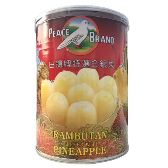 PEACE BRAND RAMBUTAN PINEAPPLE 565GM