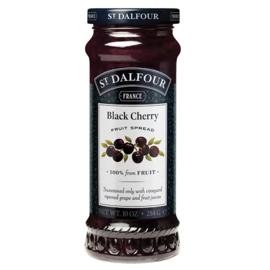 ST.DALFOUR BLACK CHERRY FRUIT JAM 284GM