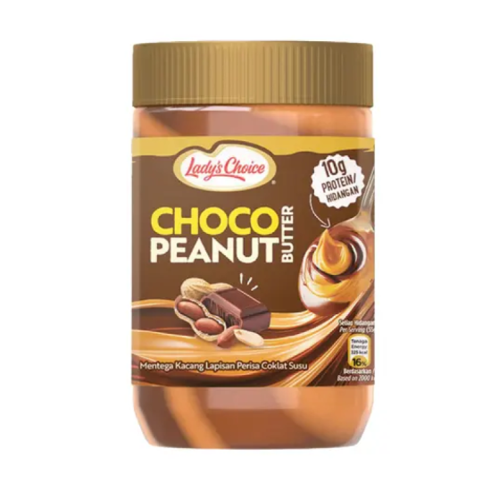 LADY'S CHOICE PEANUT BUTTER CHOCOLATE STRIPES 500G