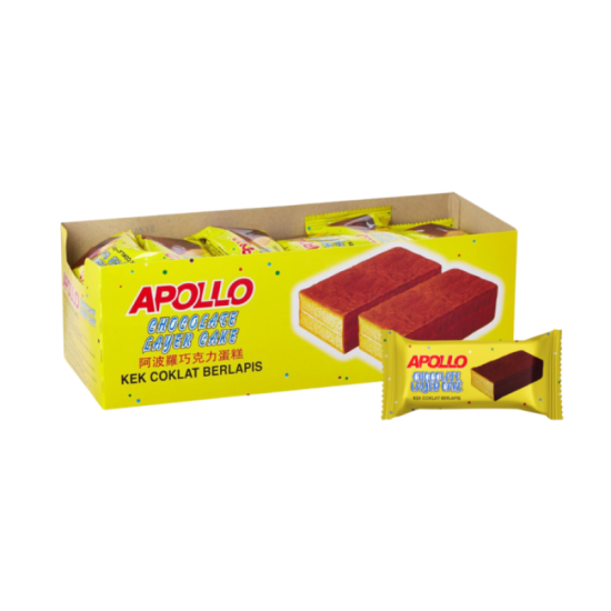 APOLLO LAYER CAKE - CHOCOLATE 18GM*24